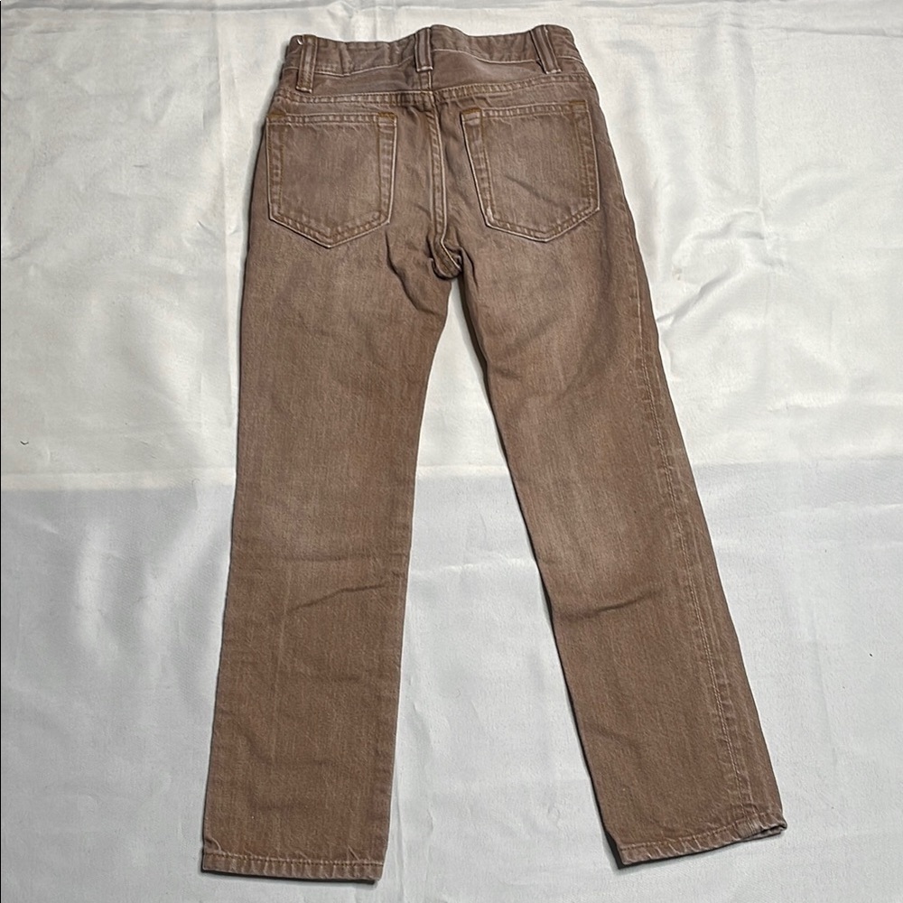 GAP Kids Brown Straight-Leg 5 Pocket Jeans - Picture 8 of 9
